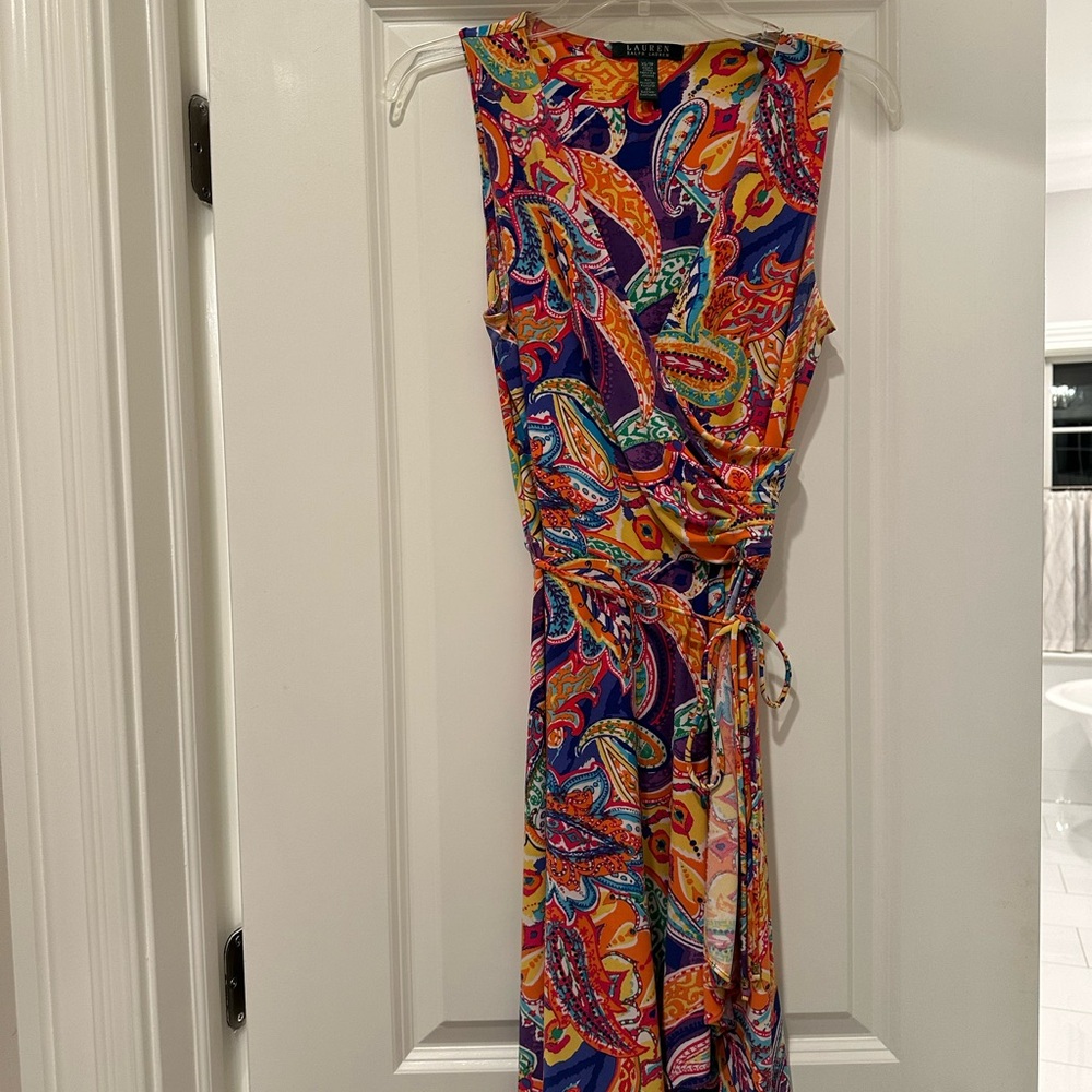 Vibrant Paisley Maxi Dress
